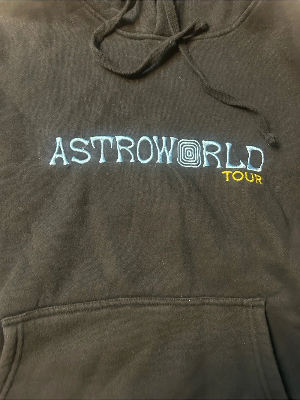 Travis Scott AstroWorld Tour Launch Hoodie Black Unisex Size Small